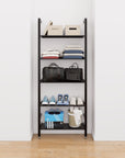 Adjustable Aluminum Closet Shelving – 5 Shelf System