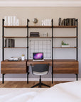 31" Desk Option with Shelves