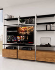 Customizable Media Unit for 50-65" TVs