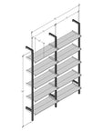 Modular Shelving Units - Aluminum Shelves