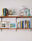 Aluminaire Wood Inspired Wall Mounted Shelving - 2 Shelf