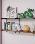 Aluminaire Wood Inspired Wall Mounted Shelving - 2 Shelf