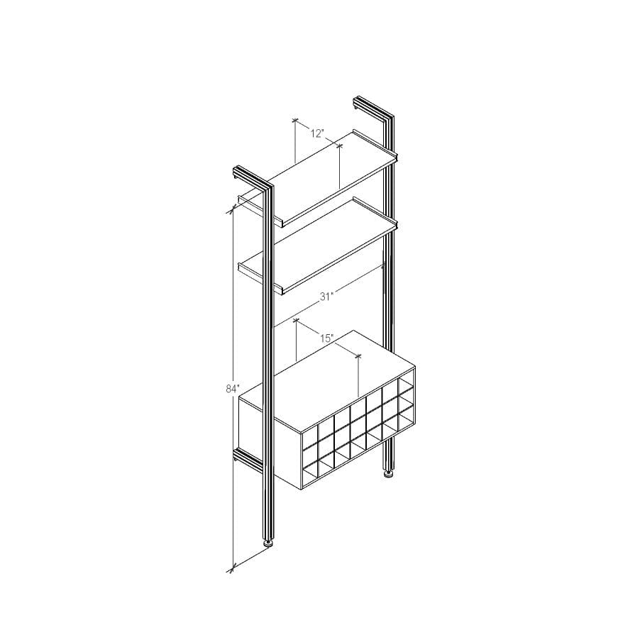 Modular Shelving Wine Storage Series