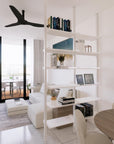 ModShelf Floor to Ceiling Room Divider with Shelves
