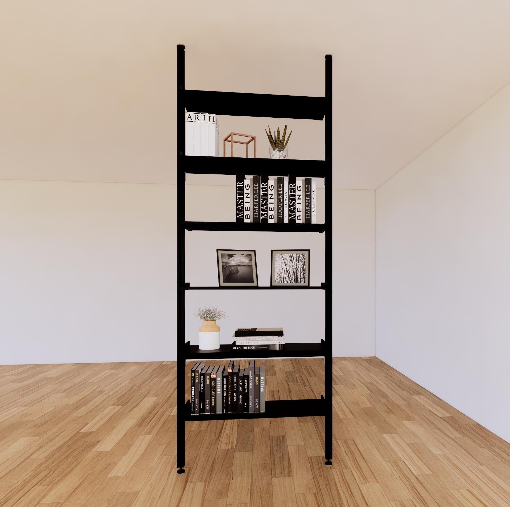 ModShelf Floor to Ceiling Room Divider Shelving with Cabinets