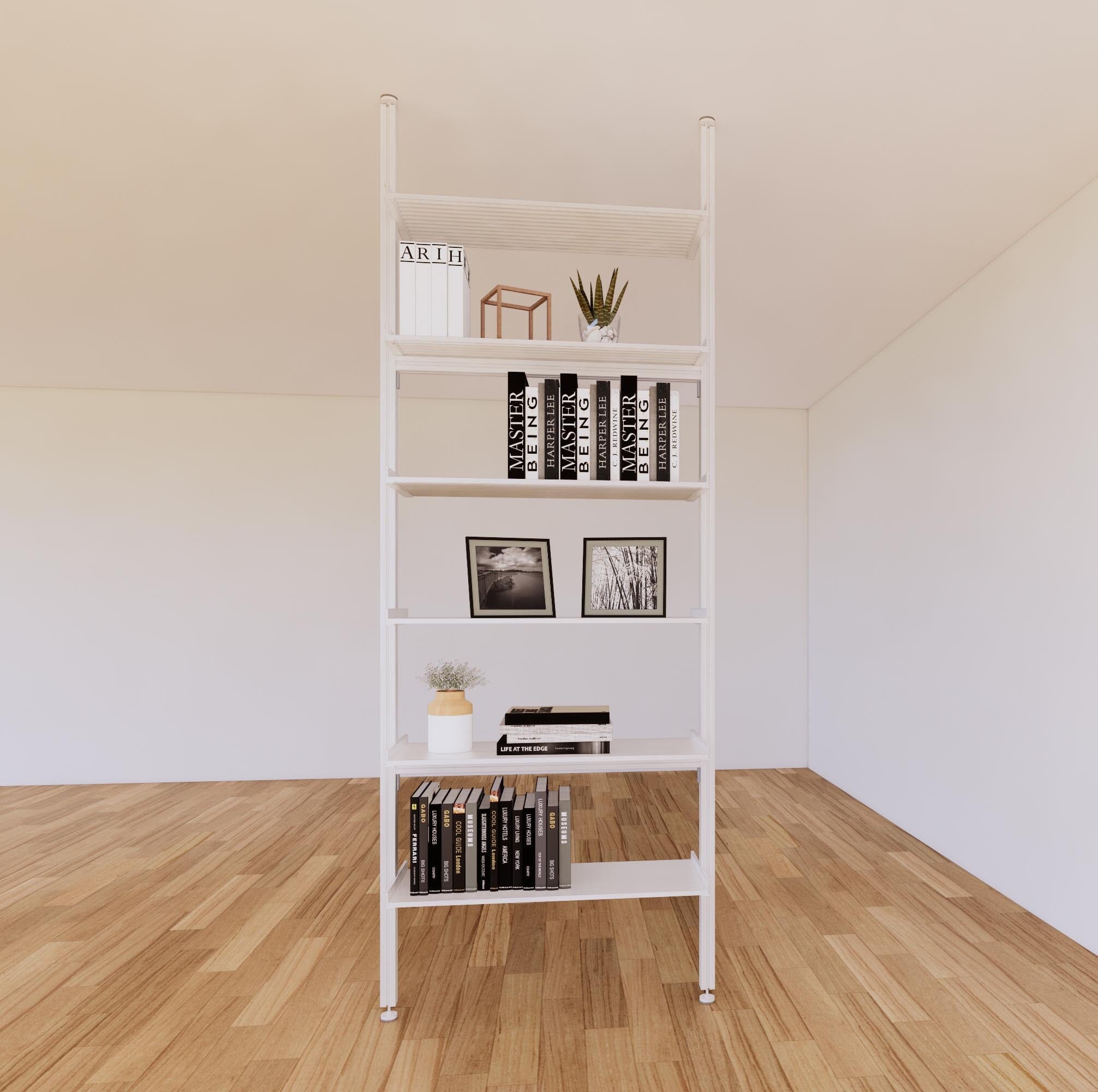 ModShelf Floor to Ceiling Room Divider with Shelves