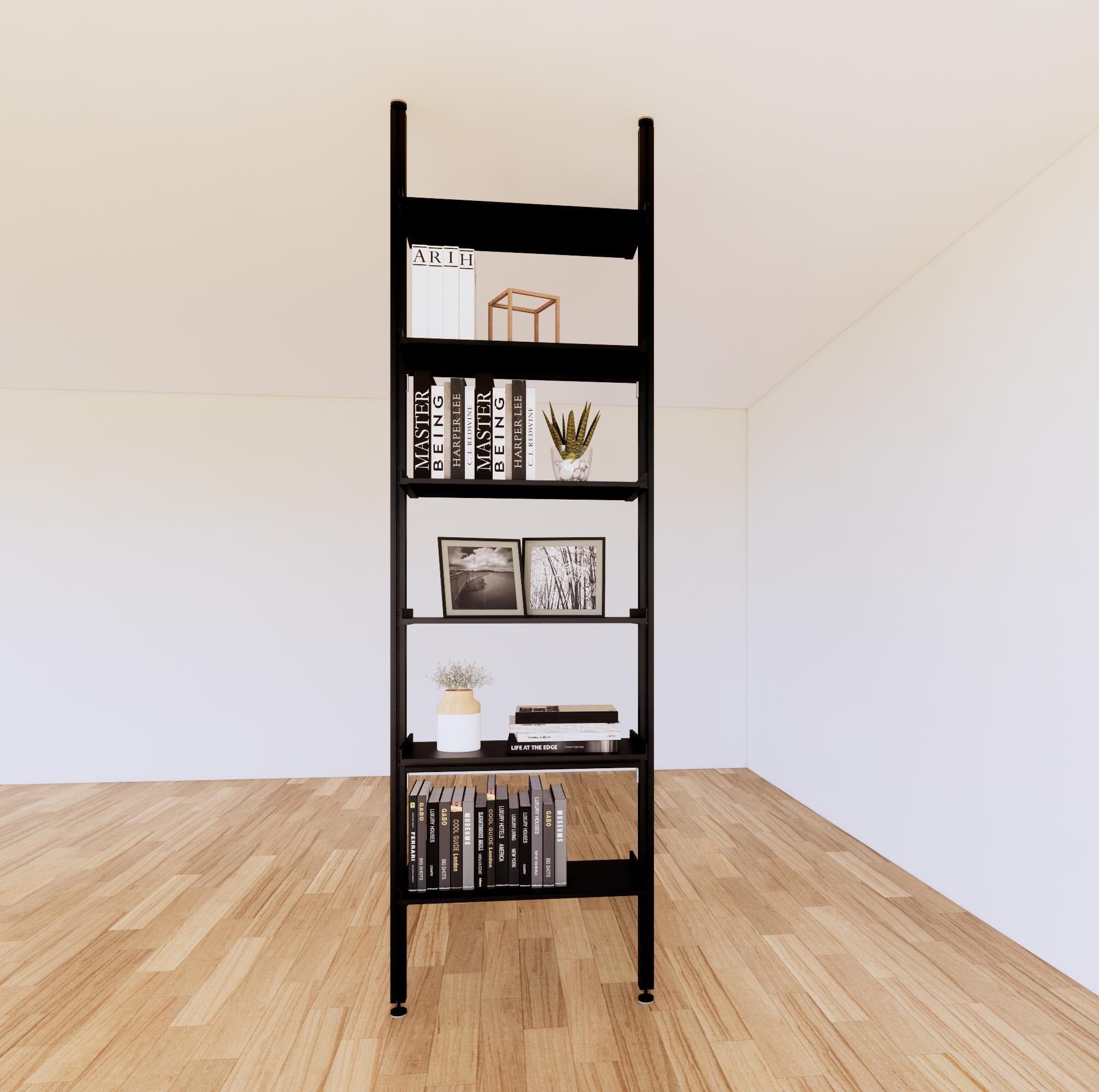 ModShelf Floor to Ceiling Room Divider Shelving with Cabinets