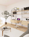 31" Desk Option with Shelves