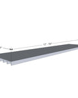 6" Deep DVD Aluminum Shelves - Shelf End Supports Included