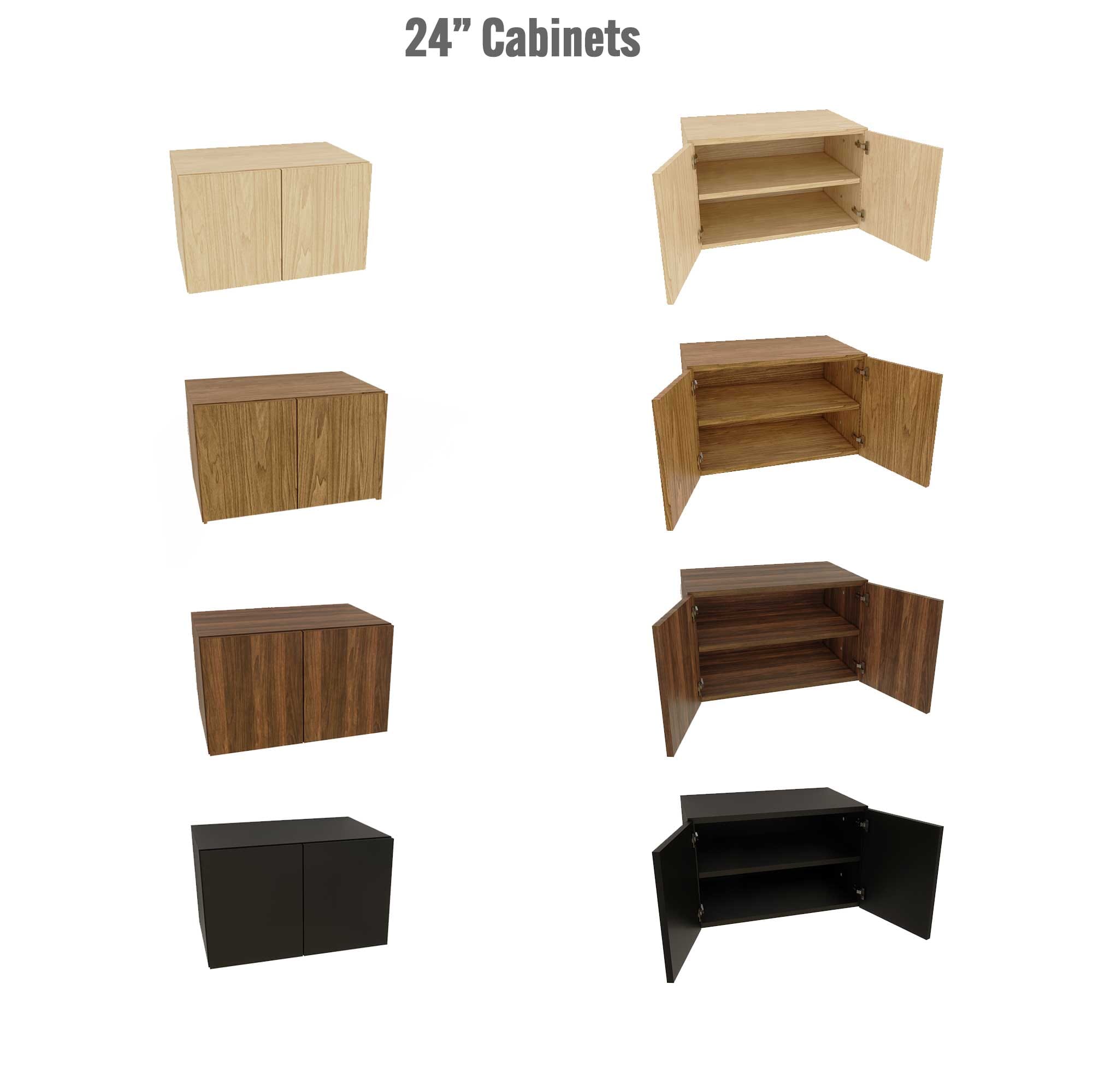 Retail Display Shelving with Base Cabinets