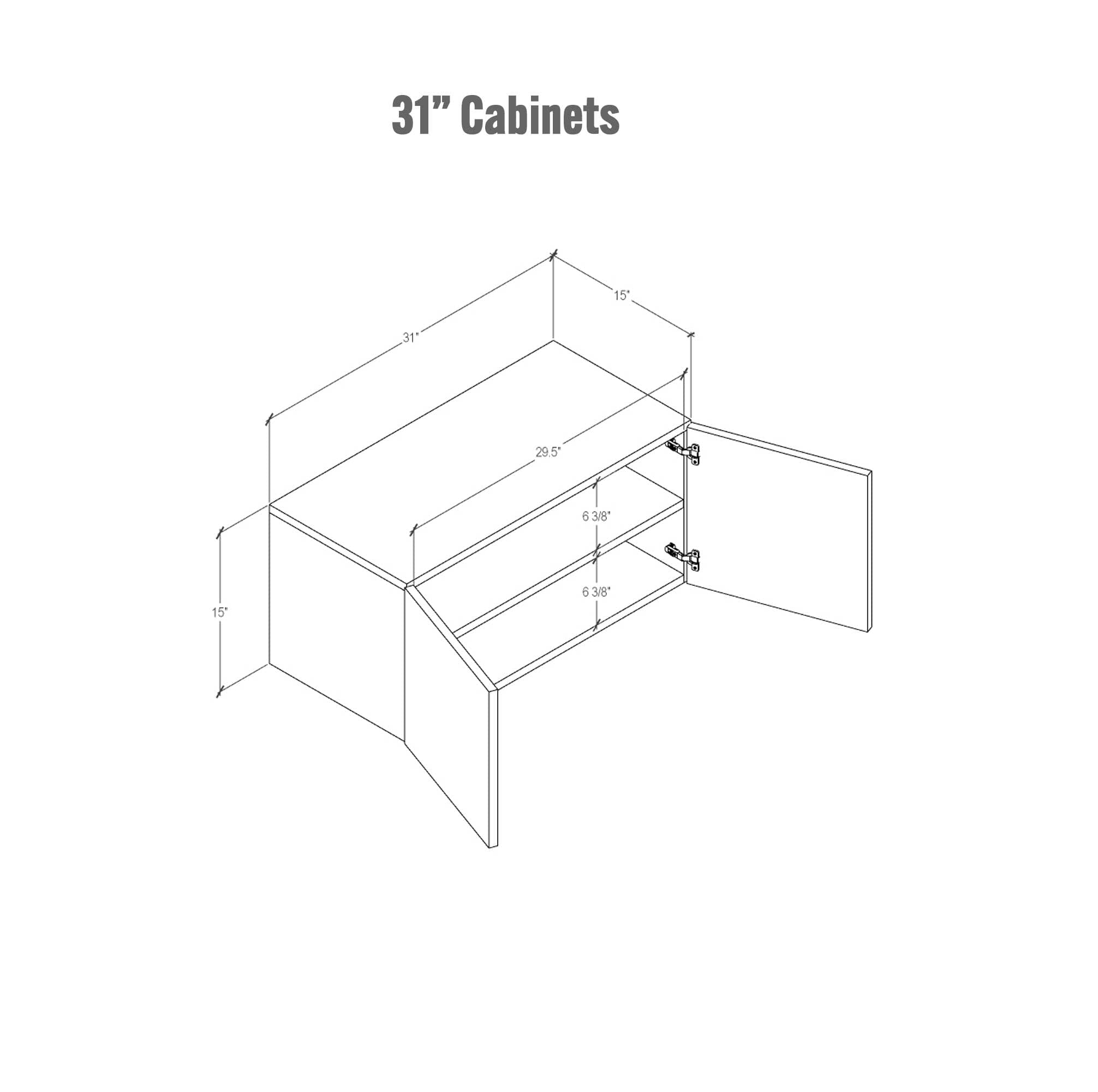 4 Bay Media Center Unit - 15 Color Options