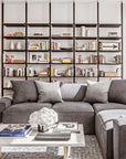 ModShelf Floor to Ceiling Room Divider Shelving with Cabinets