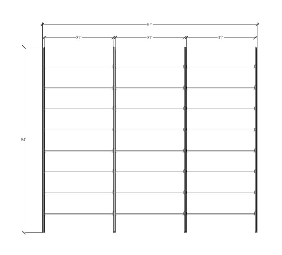 DVD Media Storage Shelves