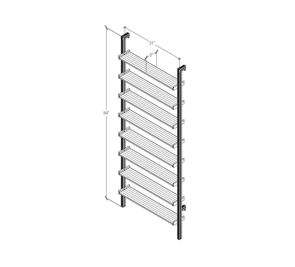 DVD Media Storage Shelves