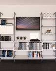 4 Bay Media Center Unit - 15 Color Options