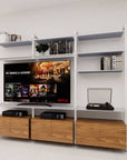 Customizable Media Unit for 50-65" TVs