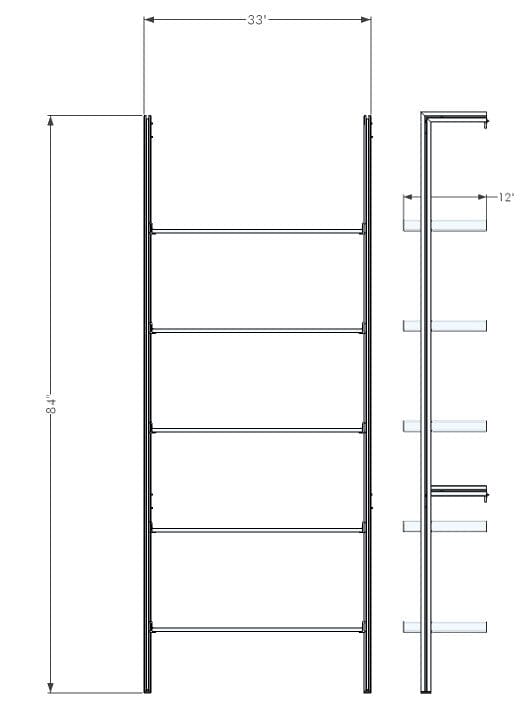 Home Gym Storage with Customizable 1 Bay PAL Shelving