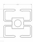 ISS Quad Semi Wall Mounted Pole (RAD/CLT Poles)